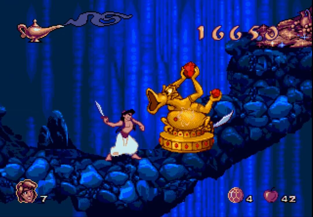 Disney's Aladdin - геймплей игры Sega Mega Drive\Genesis